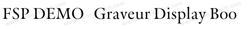 FSP DEMO   Graveur Display Book Reg字体转换